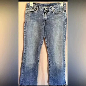 Vintage Lucky Brand Dungarees Size 32/30 Jeans Ladies Flare Made in USA